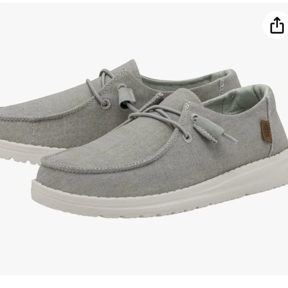 Hey Dude Women's Wendy Chambray Lace-Up Loafer - Picture 1 of 7